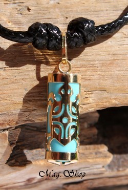 Tortue Collier OR 750  Turquoise P15T MAG.SHOP