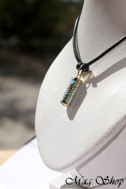Amour Collier Tiki Marquisien Turquoise - OR 750-1000 P15T MAG.SHOP
