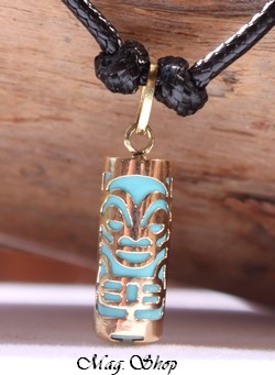 Amour Collier Tiki Marquisien Turquoise - OR 750-1000 P15T MAG.SHOP
