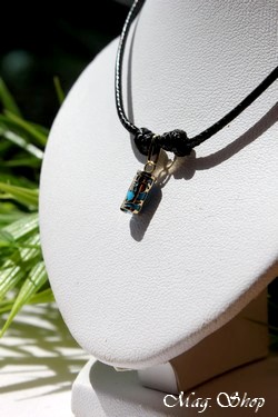 Aoloa Collier Hibiscus - OR 750  Turquoise P10T MAG.SHOP