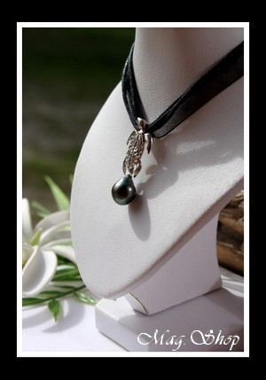 Ariiheiva Collier Tortue Perle de Tahiti MAG.SHOP