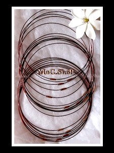 Atelier / Collier Cable Fermoir Dévissable / Couleur Chocolat / Taille 45cm