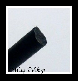 Atelier Cordon Coutchouc Noir 3mm MAG.SHOP