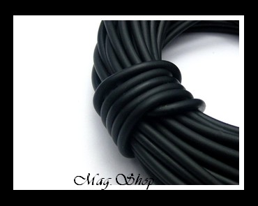 Atelier Cordon Coutchouc Noir 3mm MAG.SHOP