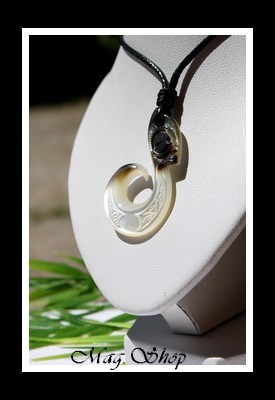 Atua Collier Hameçon Tiki Marquisien Modèle 7 MAG.SHOP