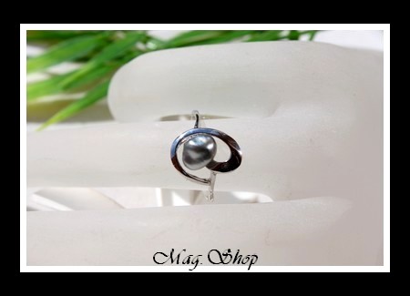 Bague Coeur Perle Keishi Forme Baroque de Tahiti MAG.SHOP