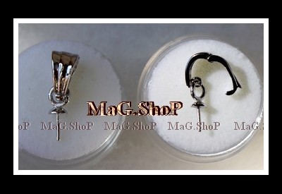 Bélière Clip Apprêt Argent Rhodié 925 MAG.SHOP