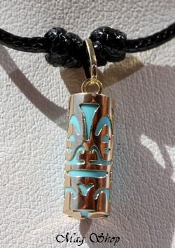 Bonheur Collier Tiki Marquisien Turquoise - OR 750-1000 P15T MAG.SHOP