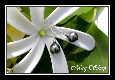 BOUCLES DOREILLES TAVANA PENDANTS CROCHETS 925 PERLES BAROQUES DE TAHITI MAG.SHOP (3)