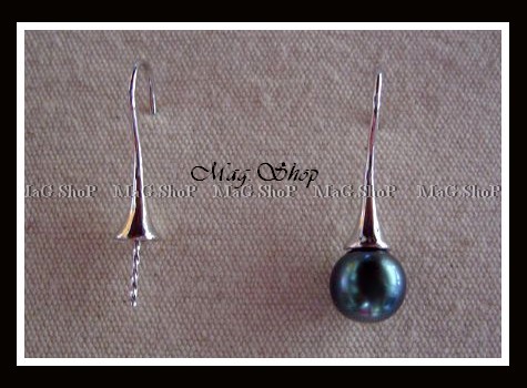 Boucles Cônes Fitii Crochets Apprêt Argent Rhodié 925 MAG.SHOP