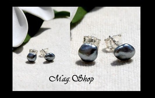 Boucles D`Oreilles Kamaka Perles Keishis de Tahiti MAG.SHOP