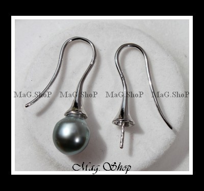 Boucles d`Oreilles Fitii Crochets Apprêt Argent Rhodié 925 MAG.SHOP