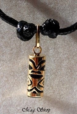 Chance Collier Tiki Marquisien Agate Noire - OR 750-1000 P12N MAG.SHOP