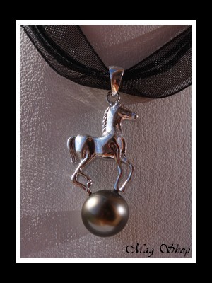 Cheval Collier Perle de Tahiti Modèle 4 MAG.SHOP