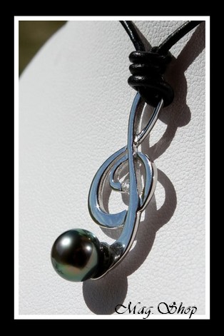 Clef de Sol Collier Perle Baroque de Tahiti MAG.SHOP