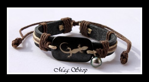 Coconut Bracelet Margouillat Perle de Tahiti MAG.SHOP