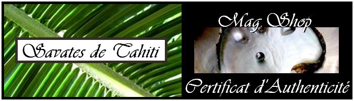 COLLECTION Savates Nacre de Tahiti - Argent Rhodié 925 MAG.SHOP TAHITI