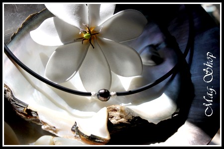 COLLIER MANAVA PERLE BAROQUE DE TAHITI  STRASS MAG.SHOP (4)