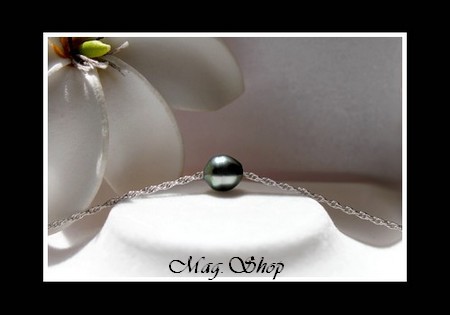 Collier 925 Nuku Hiva Perle Cerclée de Tahiti MAG.SHOP