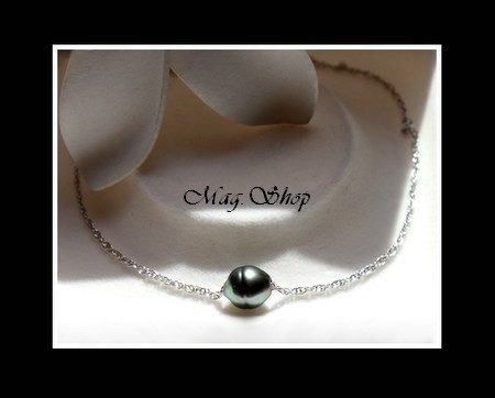 Collier 925 Nuku Hiva Perle Cerclée de Tahiti MAG.SHOP