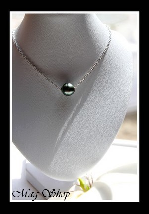 Collier 925 Nuku Hiva Perle Cerclée de Tahiti MAG.SHOP