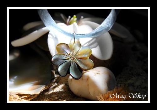 Collier Cordon Fleur de Tiaré Nacre de Tahiti MAG.SHOP (7)