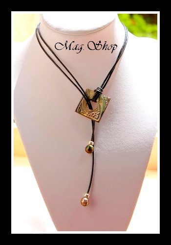 Collier Fakarava Nacre 2.5cm & 2 Perles de Tahiti MAG.SHOP