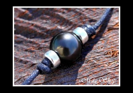 Collier Surfeur Perle Ronde de Tahiti MAG.SHOP