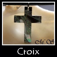 Croix de Tahiti / Bijoux Masculins / Nacre / MAG.SHOP