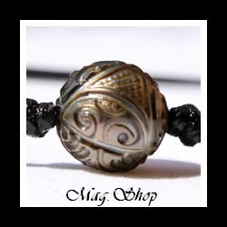 Faanui Collier Surfeur Perle Gravée de Tahiti Modèle 13 MAG.SHOP