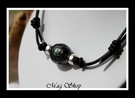 Faanui Collier SurfeurTortue Perle Gravée de Tahiti Modèle 10 MAG.SHOP