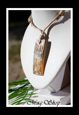 Fangatau Marquisien Collier Nacre de Tahiti Modèle 1 MAG.SHOP