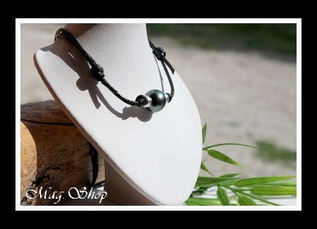 Fareone Collier Surfeur Perle Ronde de Tahiti Modèle 29 MAG.SHOP
