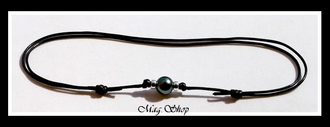 Fareone Collier Surfeur Perle Ronde de Tahiti Modèle 29 MAG.SHOP