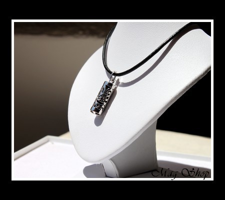 Fenua Collection Collier Tiki Marquisien Argent Rhodié 925 Onyx Véritable MAG.SHOP MOD1