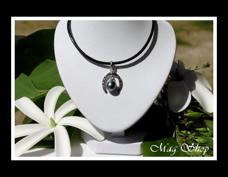 Fer à Cheval Collier Perle Cerclée de Tahiti MAG.SHOP