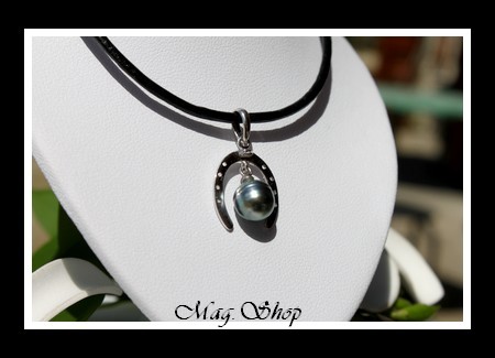 Fer à Cheval Collier Perle Cerclée de Tahiti MAG.SHOP