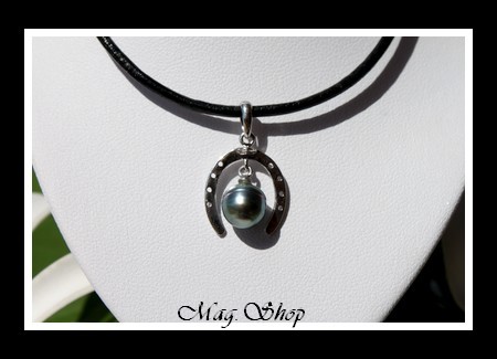 Fer à Cheval Collier Perle Cerclée de Tahiti MAG.SHOP