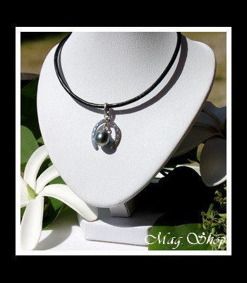 Fer à Cheval Collier Perle Cerclée de Tahiti MAG.SHOP