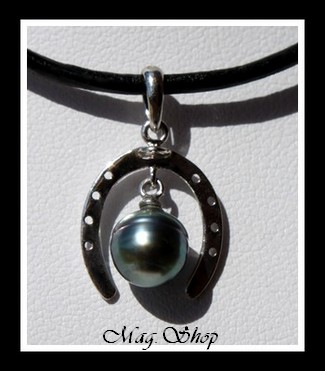 Fer à Cheval Collier Perle Cerclée de Tahiti MAG.SHOP