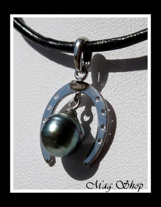 Fer à Cheval Collier Perle Cerclée de Tahiti MAG.SHOP