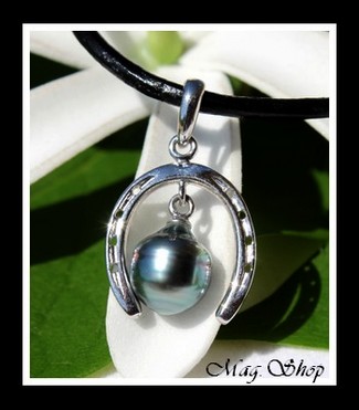 Fer à Cheval Collier Perle Cerclée de Tahiti MAG.SHOP