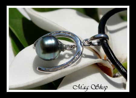 Fer à Cheval Collier Perle Cerclée de Tahiti MAG.SHOP