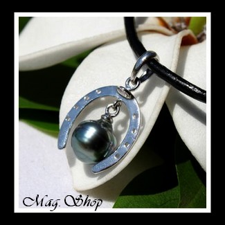 Fer à Cheval Collier Perle Cerclée de Tahiti MAG.SHOP