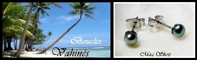 Gamme Vahinés Boucles d`Oreilles de Tahiti MAG.SHOP