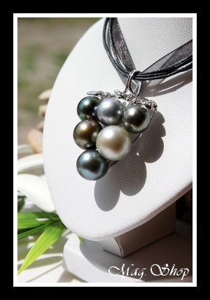 Grappe de Raisin Collier 6 Perles de Tahiti MAG.SHOP