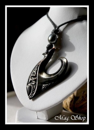 Hameçon Hereata Collier Mana Nacre & Perle de Tahiti MAG.SHOP TAHITI