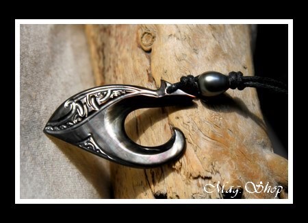 Hameçon Hereata Collier Mana Nacre & Perle de Tahiti MAG.SHOP TAHITI