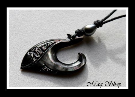 Hameçon Hereata Collier Mana Nacre & Perle de Tahiti MAG.SHOP TAHITI