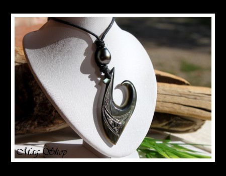 Hameçon Hereata Collier Nacre & Perle de Tahiti Modèle 3 MAG.SHOP